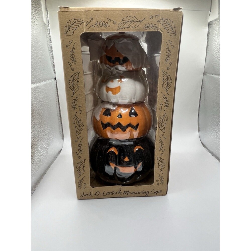 Jack-O-Lantern Pumpkins Stacking Measuring Cups Halloween 10 Strawberry Street